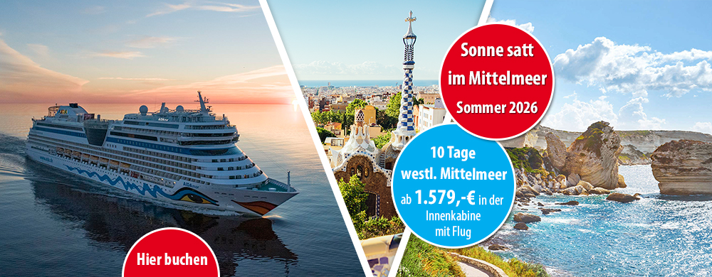 AIDA Mittelmeer 10-14Tage