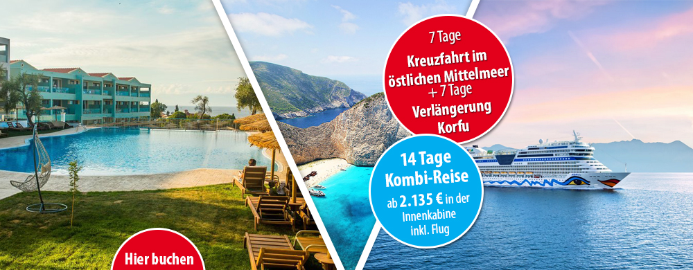 Special östliches Mittelmeer Kreuzfahrt + Baden