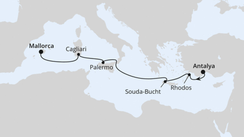 Mittelmeerinseln ab Antalya Mittelmeerinseln ab Antalya