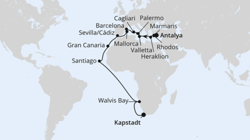Von Antalya über Namibia nach Kapstadt Von Antalya über Namibia nach Kapstadt