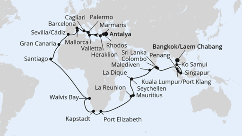 Weltenbummler Mittelmeer, Afrika & Indischer Ozean Weltenbummler Mittelmeer, Afrika & Indischer Ozean