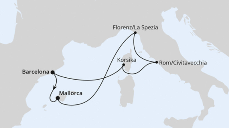 Von Barcelona nach Mallorca Von Barcelona nach Mallorca
