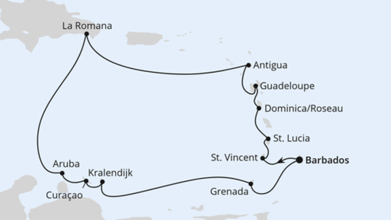 Karibische Inseln ab Barbados Karibische Inseln ab Barbados