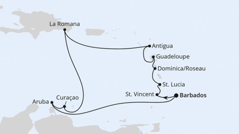 Karibische Inseln ab Barbados Karibische Inseln ab Barbados