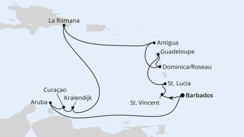 Karibische Inseln ab Barbados Karibische Inseln ab Barbados