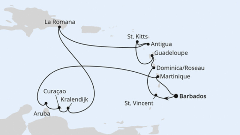 Karibische Inseln ab Barbados Karibische Inseln ab Barbados