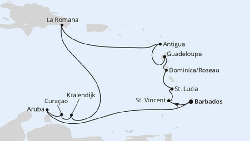 Karibische Inseln ab Barbados Karibische Inseln ab Barbados