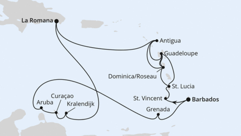 Karibische-Insel-Rundreise ab Barbados Karibische-Insel-Rundreise ab Barbados