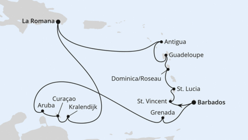 Karibische-Insel-Rundreise ab Barbados Karibische-Insel-Rundreise ab Barbados