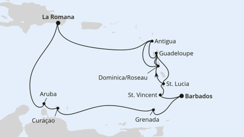 Karibische-Insel-Rundreise ab Barbados Karibische-Insel-Rundreise ab Barbados