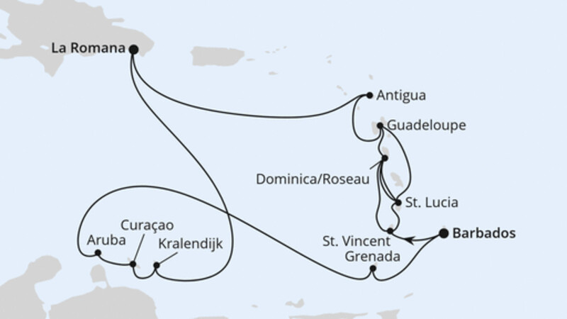 Karibische-Insel-Rundreise ab Barbados Karibische-Insel-Rundreise ab Barbados