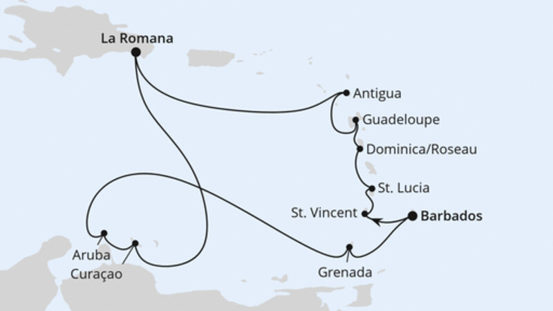 Karibische Insel-Rundreise ab Barbados Karibische Insel-Rundreise ab Barbados