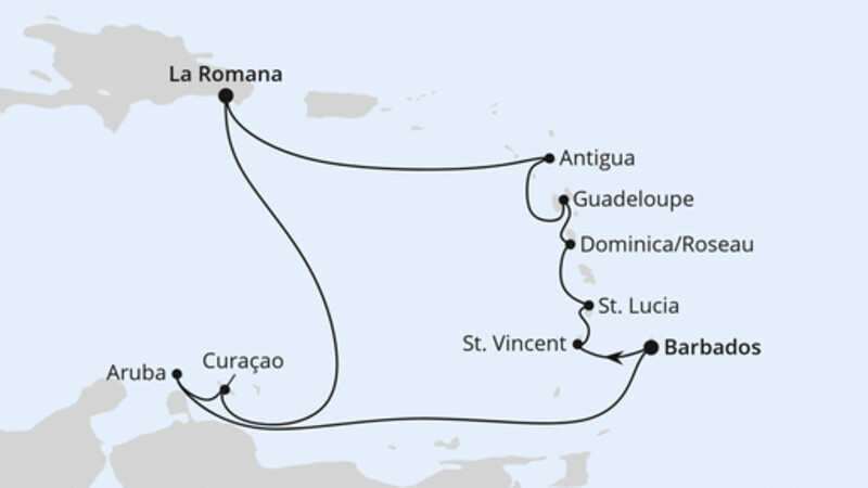 Karibische-Insel-Rundreise ab Barbados Karibische-Insel-Rundreise ab Barbados