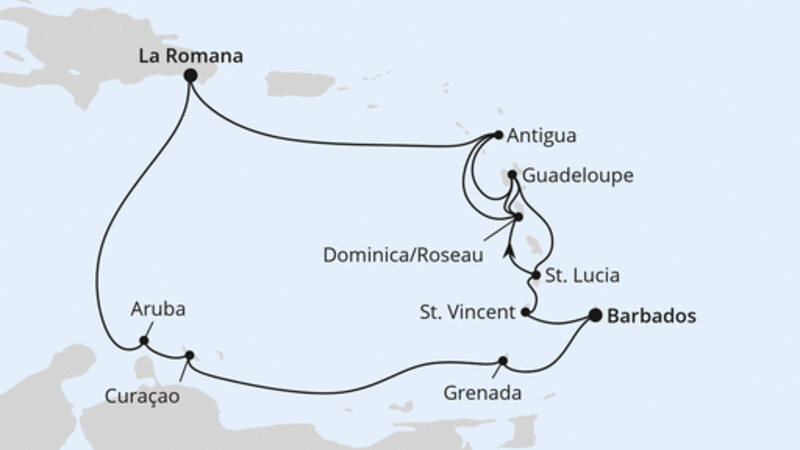 Karibische-Insel-Rundreise ab Barbados Karibische-Insel-Rundreise ab Barbados