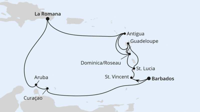 Karibische-Insel-Rundreise ab Barbados Karibische-Insel-Rundreise ab Barbados