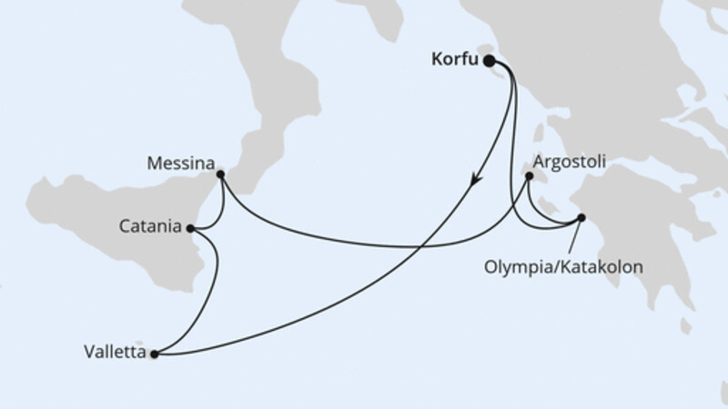 Mittelmeerinseln ab Korfu Mittelmeerinseln ab Korfu