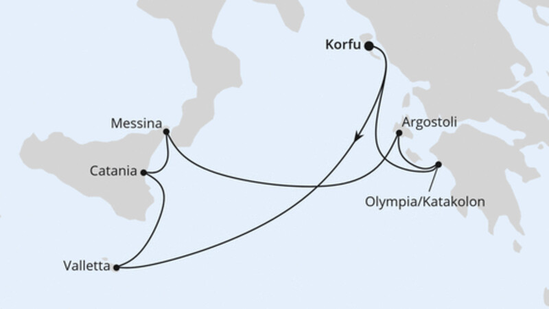 Mittelmeerinseln ab Korfu Mittelmeerinseln ab Korfu