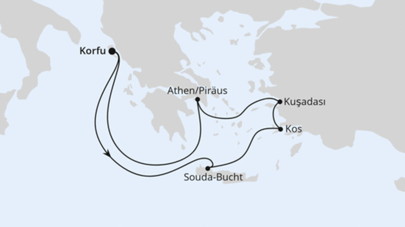 Griechenland ab Korfu 1 Griechenland ab Korfu 1