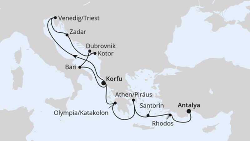 Von Korfu nach Antalya 1