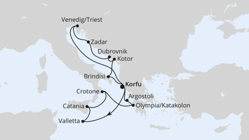 Adria & Mittelmeerinseln ab Korfu 2