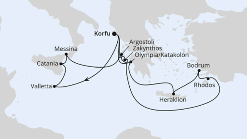 Griechenland & Mittelmeerinseln ab Korfu 2 Griechenland & Mittelmeerinseln ab Korfu 2