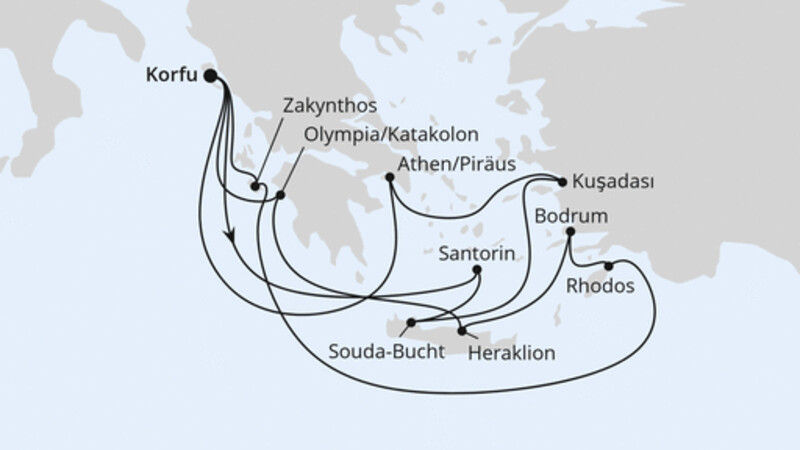Griechenland & Türkei ab Korfu Griechenland & Türkei ab Korfu