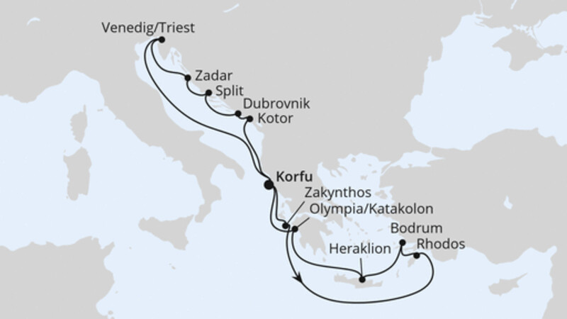 Adria & Griechenland ab Korfu 2 Adria & Griechenland ab Korfu 2