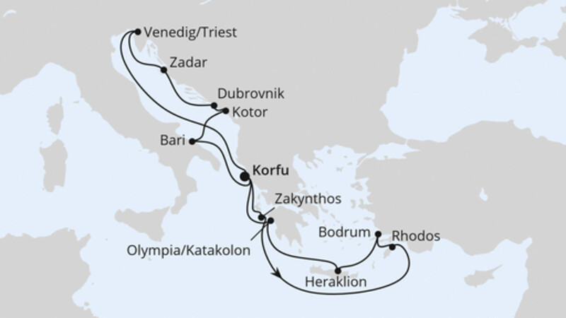 Adria & Griechenland ab Korfu 2 Adria & Griechenland ab Korfu 2