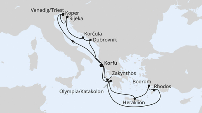 Adria & Griechenland ab Korfu 2 Adria & Griechenland ab Korfu 2