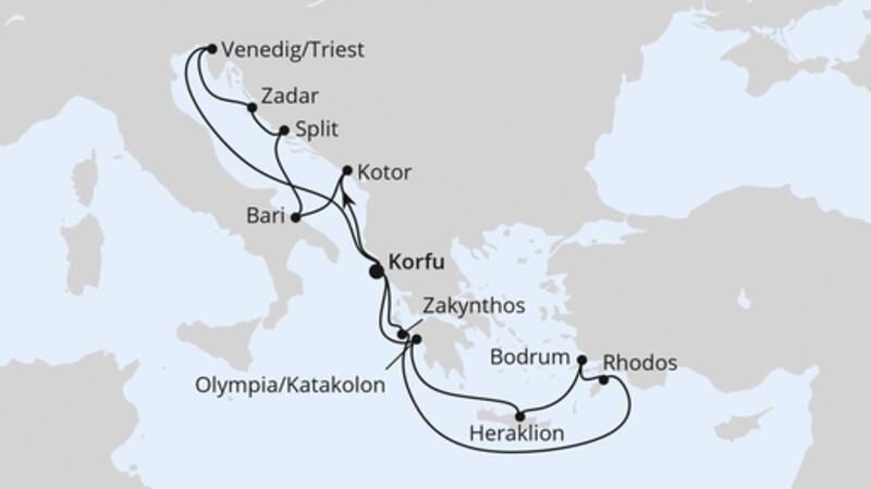 Adria & Griechenland ab Korfu 2 Adria & Griechenland ab Korfu 2