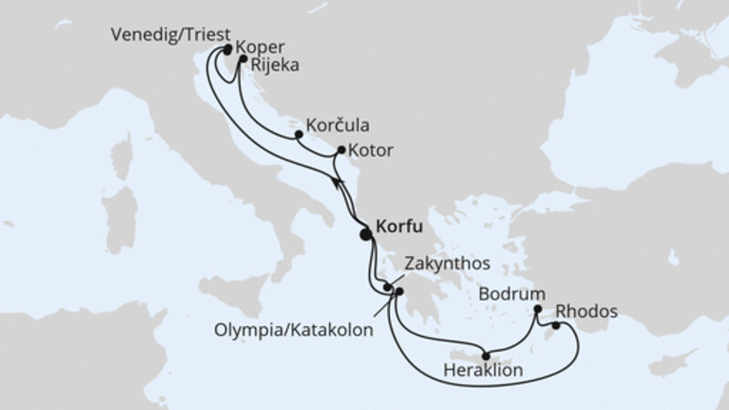 Adria & Griechenland ab Korfu 2 Adria & Griechenland ab Korfu 2