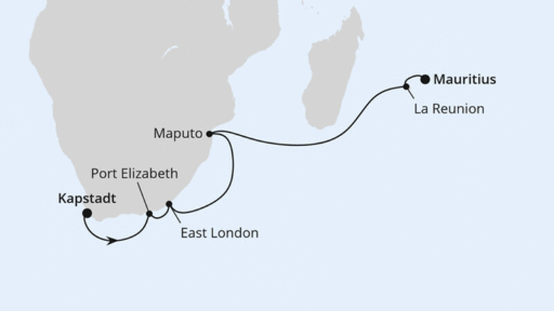 Südafrika mit La Réunion & Mauritius 1 Südafrika mit La Réunion & Mauritius 1