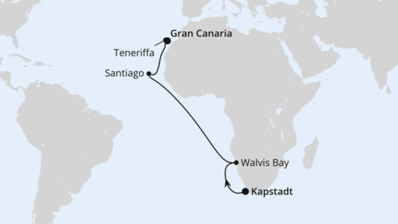 Von Kapstadt über Namibia nach Gran Canaria Von Kapstadt über Namibia nach Gran Canaria