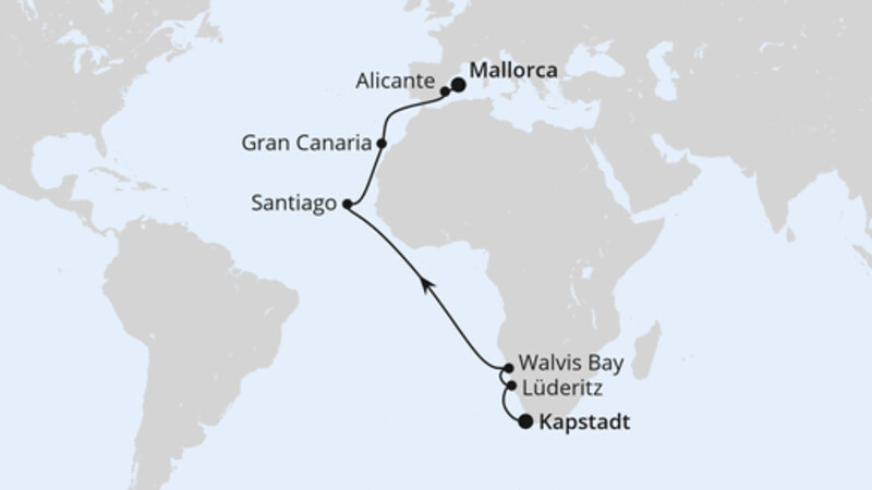 Von Kapstadt über Namibia nach Mallorca Von Kapstadt über Namibia nach Mallorca