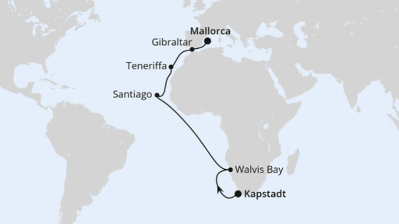 Von Kapstadt über Namibia nach Mallorca Von Kapstadt über Namibia nach Mallorca