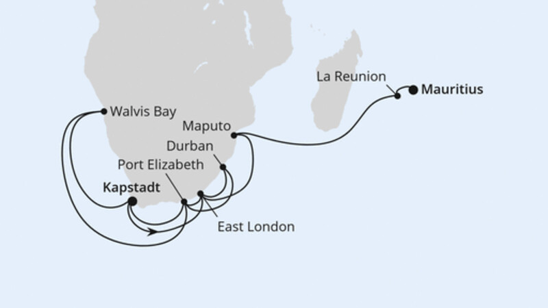 Südliches Afrika mit La Reunion & Mauritius Südliches Afrika mit La Reunion & Mauritius