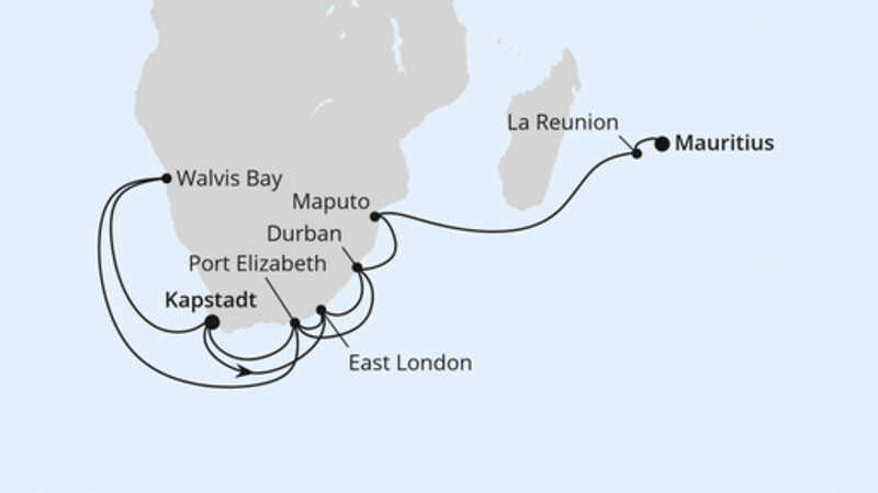 Südliches Afrika mit La Reunion & Mauritius Südliches Afrika mit La Reunion & Mauritius
