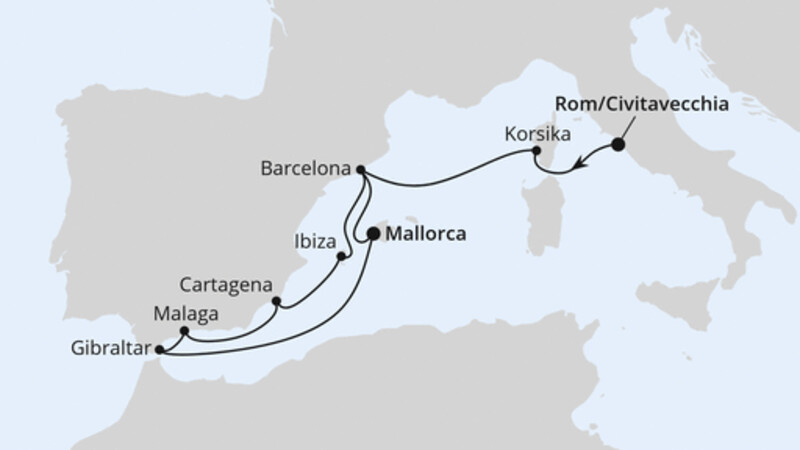 Spanien, Frankreich & Gibraltar ab Civitavecchia Spanien, Frankreich & Gibraltar ab Civitavecchia