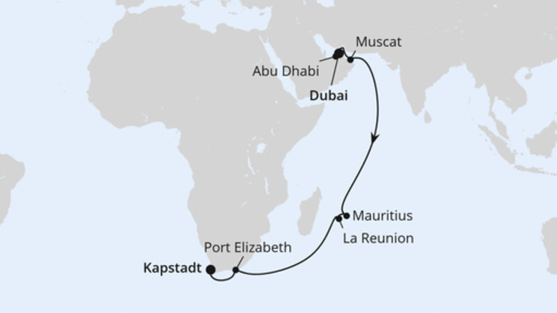 Von Dubai über Mauritius nach Kapstadt 2 Von Dubai über Mauritius nach Kapstadt 2