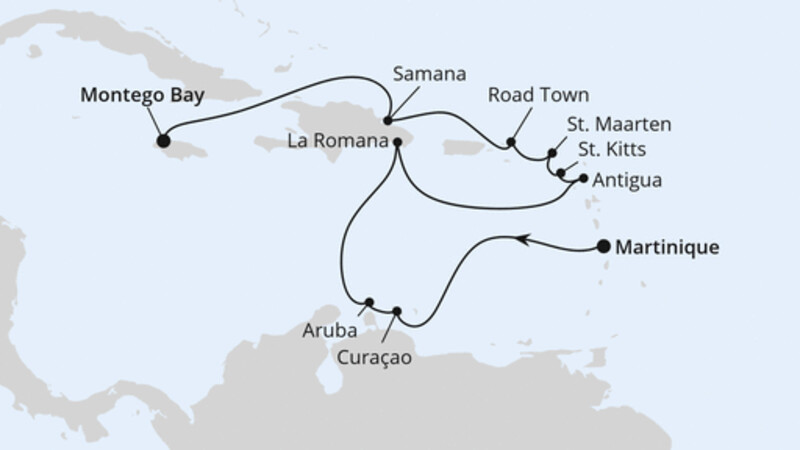 Karibische Inseln ab Martinique Karibische Inseln ab Martinique