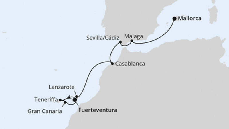 Andalusien & Kanaren ab Fuerteventura Andalusien & Kanaren ab Fuerteventura