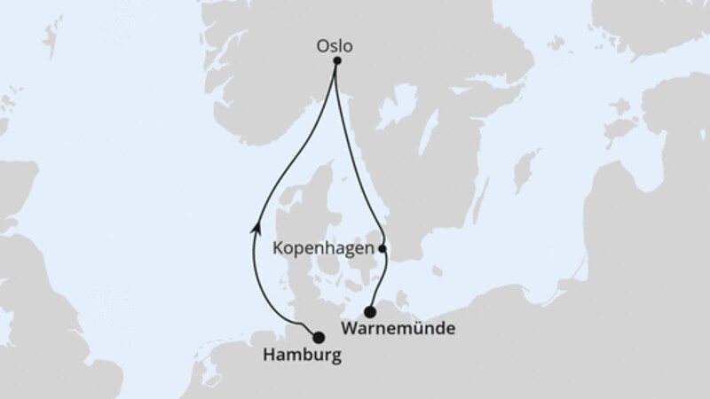Kurzreise nach Norwegen & Dänemark ab Hamburg Kurzreise nach Norwegen & Dänemark ab Hamburg