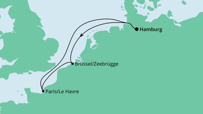 Belgien & Frankreich ab Hamburg