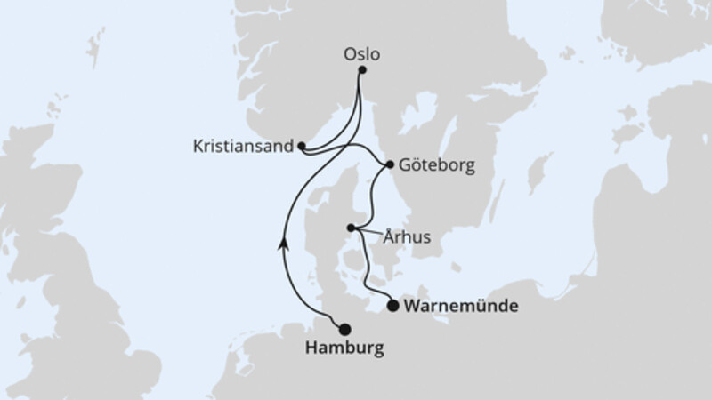 Skandinavische Städte ab Hamburg Skandinavische Städte ab Hamburg