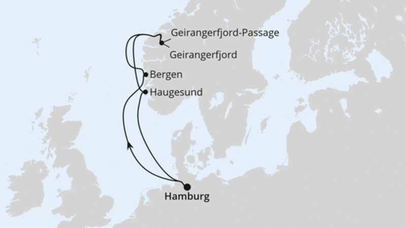 Norwegen mit Geiranger ab Hamburg Norwegen mit Geiranger ab Hamburg