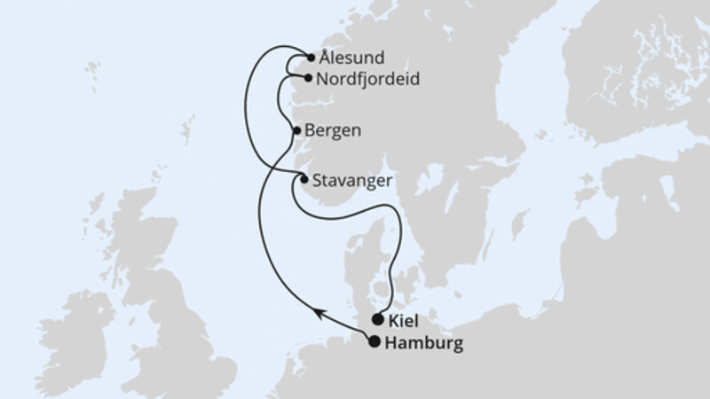 Norwegen ab Hamburg nach Kiel