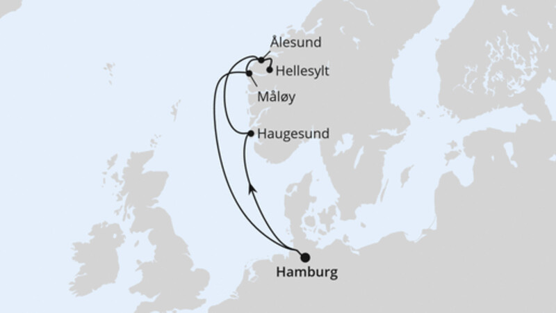 Norwegen ab Hamburg