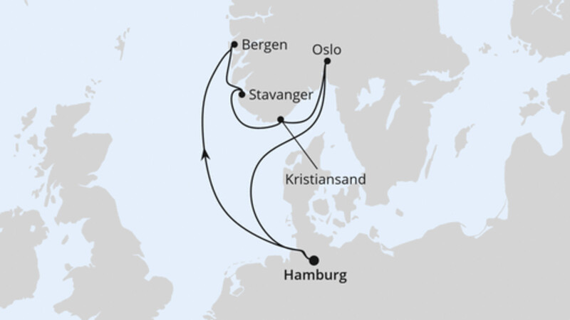 Südnorwegen ab Hamburg Südnorwegen ab Hamburg