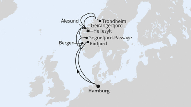 Norwegens Fjorde ab Hamburg 2