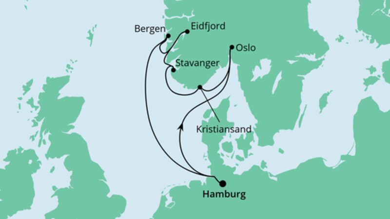Silvesterreise nach Norwegen ab Hamburg
